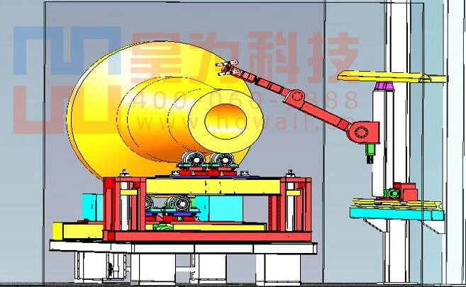 側(cè)壁四軸噴砂機器人 側(cè)壁四軸噴砂機器人